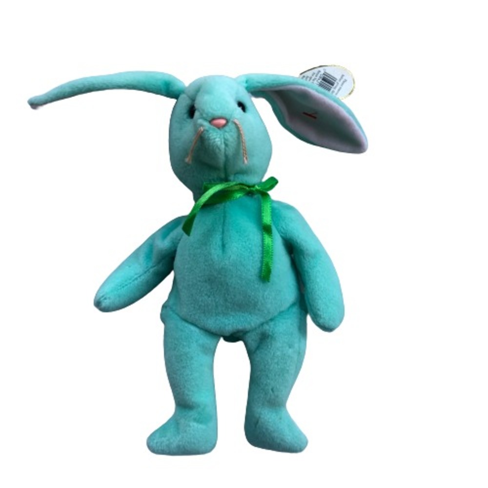 TY Beanie Babies Collection Hippity‎ Bunny Rabbit Bow Plush Easter  9 Inch